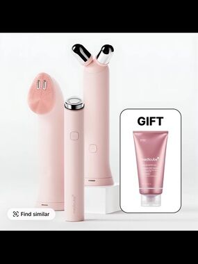 Medicube Pink 3-Piece Facial Tool Set with Booster Gel